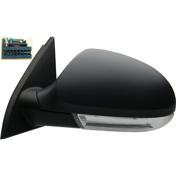 Fit System 72522V Volkswagen Passat Driver Side OE Style Heated Power Replacement Mirror with Turn Signal 